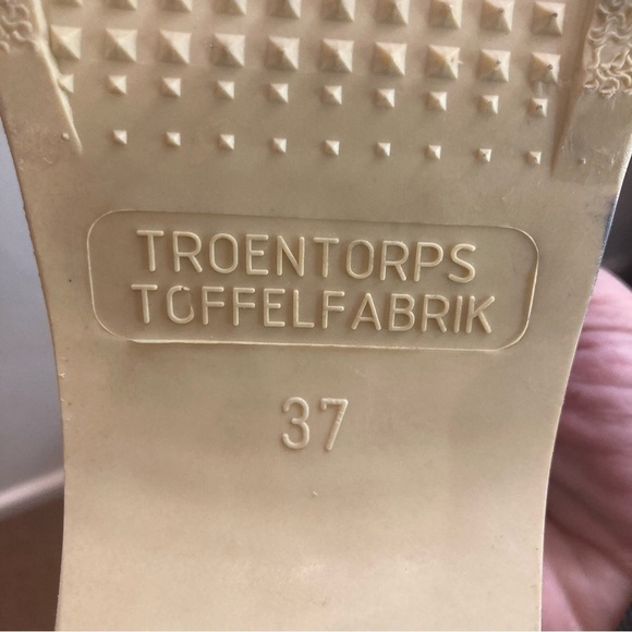 TROENTORP Sz 36 Rembrandt Wooden  Sole Suede Clogs In Dusty Rose - Picture 7 of 9